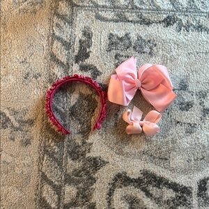 Pink Hair Accessories Set